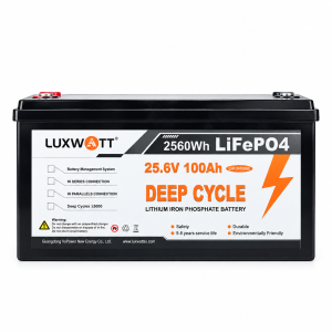 Luxwatt 25.6V 100Ah (2560Wh) LiFePO4 Deep Cycle Battery